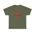 thumbnail image 1 of LOVE RULES! Unisex Heavy Cotton Tee, 1 of 4