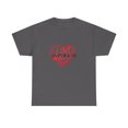 thumbnail image 1 of LOVE RULES! Unisex Heavy Cotton Tee, 1 of 4