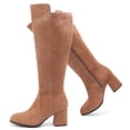 thumbnail image 1 of LOVE STEETLY Women's Extra Wide Calf Knee High Boots True Wide Width Chunky Heeled Boot Comfortable Plus Size Tall Long Gogo Boots for Women., 1 of 7