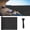 Black, variant on LOVE STORY 3' x 10' Balcony Privacy Screen Fence Cover Mesh for Deck Patio Porch Railing, Charcoal