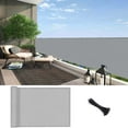 thumbnail image 1 of LOVE STORY 3' x 16' Balcony Privacy Screen Fence Cover Mesh for Deck Patio Porch Railing, Gray, 1 of 7