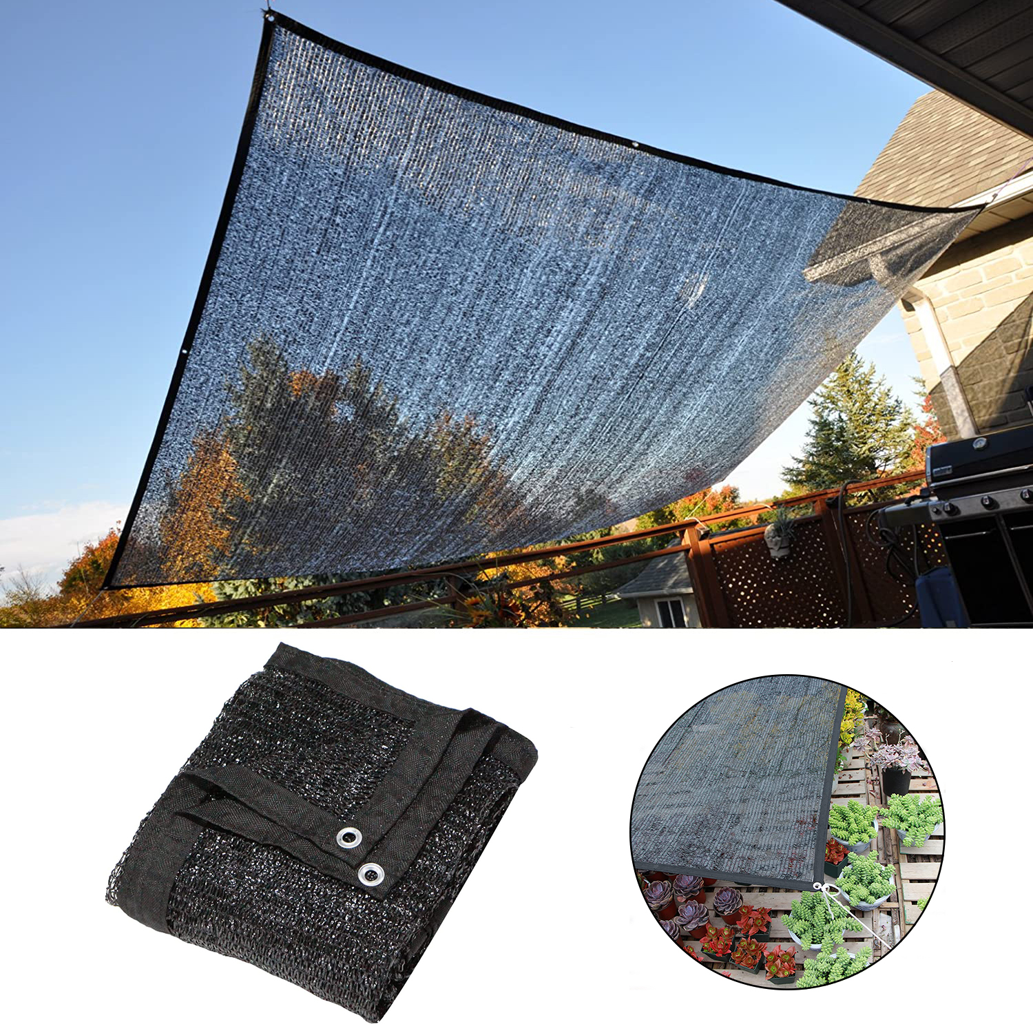 40 Shade Cloth For Garden 16X16Ft, Plant Shade Cloth For Greenhouse