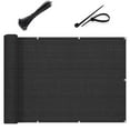 thumbnail image 1 of LOVE STORY Balcony Privacy Screen 3.3'x20' Black Fence Privacy Screen Cover (We Make Custom Size), 1 of 7