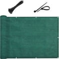 thumbnail image 1 of LOVE STORY Balcony Privacy Screen 3.3'x20' Dark Green Fence Privacy Screen Cover (We Make Custom Size), 1 of 7