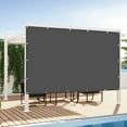 thumbnail image 1 of LOVE STORY Custom Size 4'x7' Dark Gray Sun Shade Cloth with Grommets Pergola Shade Cover 95% UV Protection for Outdoor, 1 of 8