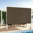thumbnail image 1 of LOVE STORY Custom Size 6'x19' Brown Sun Shade Cloth with Grommets Pergola Shade Cover 95% UV Protection for Outdoor, 1 of 8