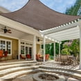 thumbnail image 1 of LOVE STORY Custom Size 9' x 21' Brown Sun Shade Sail Canopy Commercial Rectangle Sail Shade Fabric for Patio Garden Backyard Pool (Customized), 1 of 8