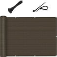 thumbnail image 1 of LOVE STORY Custom Size Balcony Privacy Screen 3'x3' Brown Fence Privacy Screen Cover (Customized), 1 of 6