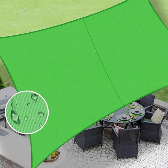LOVE STORY Custom Size Waterproof 8'x8' Fruit Green Sun Shade Sail Canopy Awning UV Blockage for Outdoor Patio Garden Backyard (Customized)