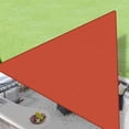 thumbnail image 1 of LOVE STORY Straight Edge Sun Shade Sail Triangle 95% UV Block Sunshade Awning for Backyard Yard Deck Patio Garden, 10'x10'x10' Terra Red, 1 of 5