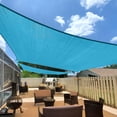 thumbnail image 1 of LOVE STORY Sun Shade Sail Rectangle 95% UV Block Sunshade Awning for Backyard Yard Deck Patio Garden Outdoor Activities and Facility, 20'x26' Turquoise, 1 of 7