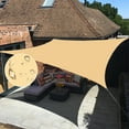 thumbnail image 1 of LOVE STORY Waterproof Sun Shade Sail 6.5/8/10/12/16FT UV Block Canopy for Outdoor Patio Backyard Garden, 6.5'x10' Sand (We Make Custom Size), 1 of 7