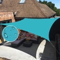 thumbnail image 1 of LOVE STORY Waterproof Sun Shade Sail 6.5/8/10/12/16FT UV Block Canopy for Outdoor Patio Backyard Garden, 6.5'x10' Turquoise Blue (We Make Custom Size), 1 of 7