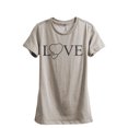 thumbnail image 1 of LOVE Scope Nurse Women's Fashion Relaxed T-Shirt Tee Heather Tan X-Large, 1 of 3
