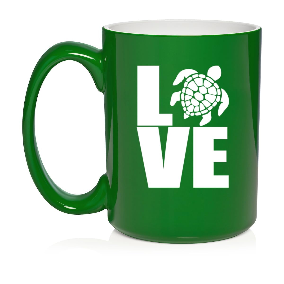 LOVE Sea Turtle Ceramic Coffee Mug Tea Cup Gift for Her, Him, Friend