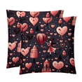 thumbnail image 1 of LOVE Set of 2 - Chair Pillow Covers with Unique Patterns - Throw Pillow Inserts Included, Available in 16x16, 18x18, 20x20 Inches - Ideal for Home Decor,and Gifts, 1 of 6