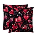 thumbnail image 1 of LOVE Set with Unique CoversPatterns - 2 Pack Decorative Pillows for Bed - Includes Pillow Inserts - Available in 16x16, 18x18, 20x20 Inches for Any Occasion, 1 of 6