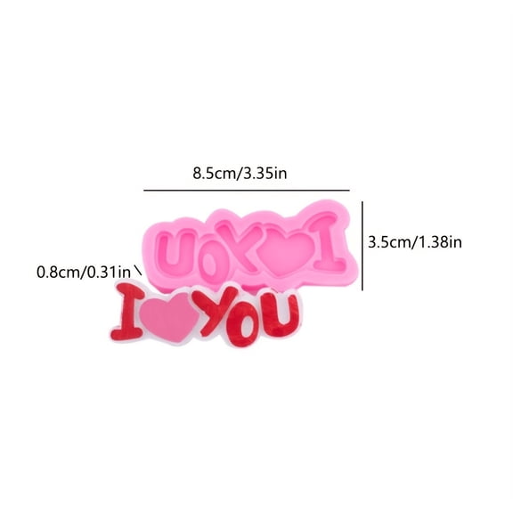 LOVE Silicone Baking Molds - Creative and Versatile Cake Decoration Tools for Every Baker