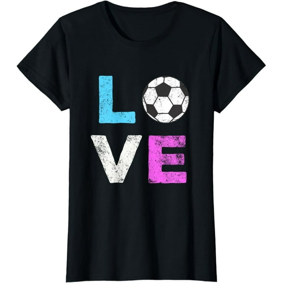 LOVE Soccer American Team Fan Gift T-Shirt