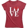 thumbnail image 1 of LOVE Womens High Fashion Fast Cute Gifts for Her Mom Daughter T-Shirt, 1 of 4