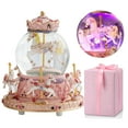 thumbnail image 1 of LOVE FOR YOU Gift Wrapped Carousel Horses Music Box Color Changing LED Lights Musical Snow Globe Unicorn for Women Kids Girls Mom Daughter Granddaughter Mothers Day Birthday Gifts You Are My Sunshine, 1 of 7