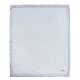 LOVE by Little Giraffe Cherish Satin Blanket, Blue