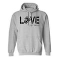 thumbnail image 1 of LOVE my Marine Hooded Sweatshirt in Sport Gray, 1 of 3