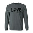 thumbnail image 1 of LOVE my Marine Long Sleeve Tee in Dark Heather, 1 of 3
