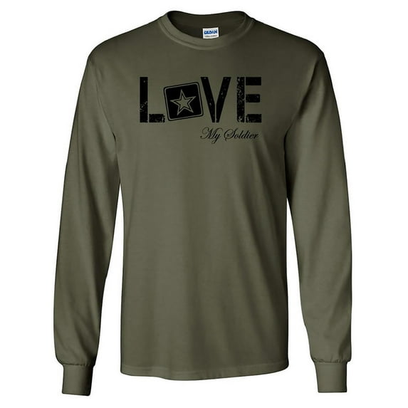 LOVE my Soldier Long Sleeve Tee in Military Green