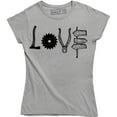 thumbnail image 1 of LOVE with Different Tools - Funny Contruction Women's T-Shirt, 1 of 4