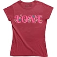 thumbnail image 1 of LOVE with Heart Leaves Symbol - Nature Lover Women's T-Shirt, 1 of 4