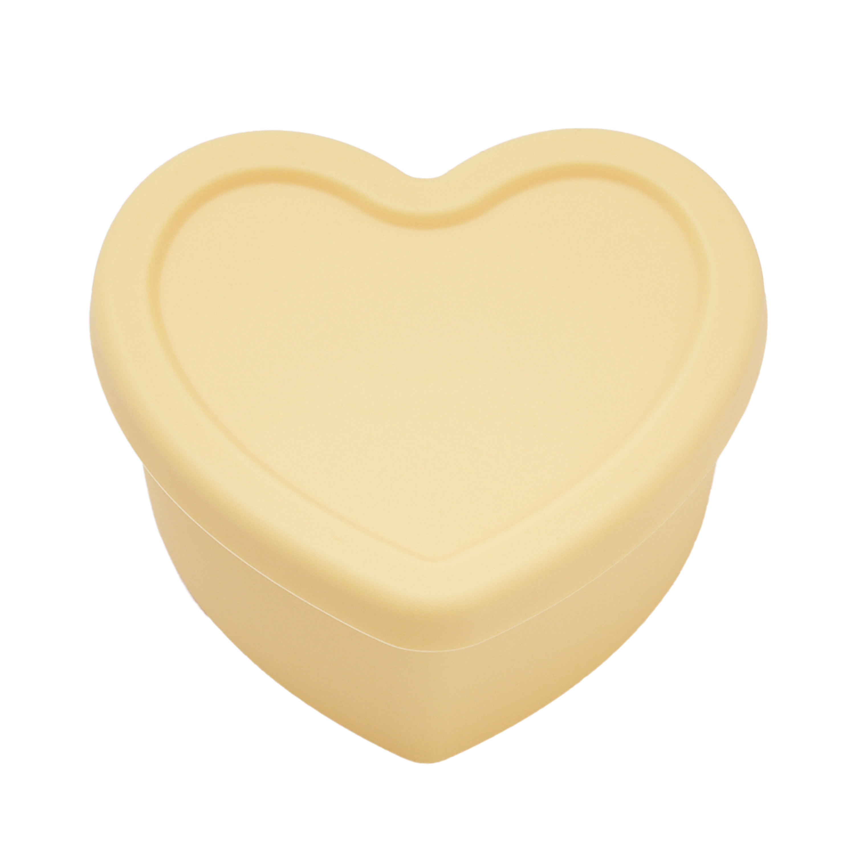 LOVEAT Heart Bowl 8.5 fl oz (250ml) – Patented Leak-Proof Baby Food Storage Container, Microwave Freezer and Oven Safe, BPA-Free for Weaning and Toddler Feeding (Butter Yellow)