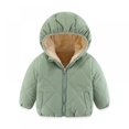 thumbnail image 1 of LOVEBAY Baby Boy Winter Clothes Winter Down Coats for Kids Baby Light Puffer Padded Jacket Hoods Infant Outerwear Long Sleeve Cute Baby Snowsuit, 1 of 2