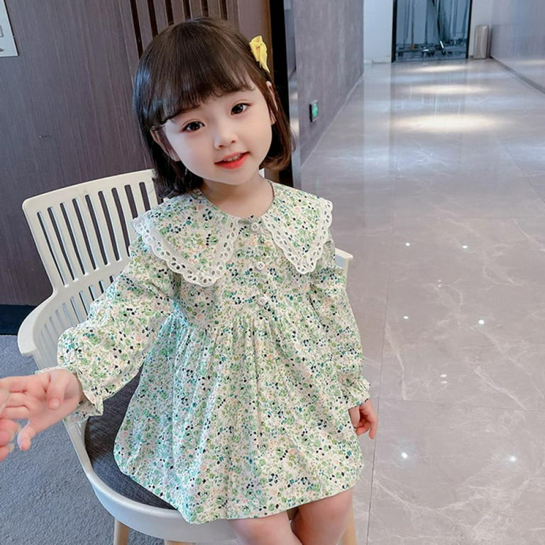 Lovebay Baby Girl Summer Clothes Baby Girl Clothes Overall Dresses Long  Sleeve Toddler Dress Kid Outfits - Walmart.Com