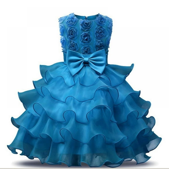 LOVEBAY Baby Girls Pageant Lace Dresses Girl Dress Toddler Formal Dress Party Bowknot Tutu Gown Dress