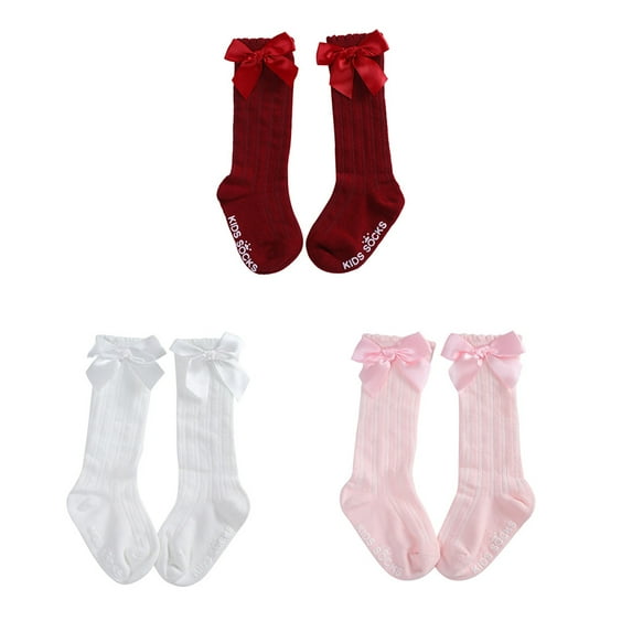 LOVEBAY Baby Knee High Sock Toddler Girl Dress Socks Baby Stocking Infant Girls Socks Non-Slip Sock Winter Warm Socks