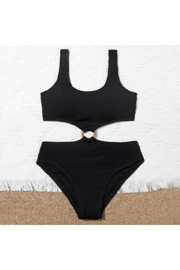 LOVEBAY Girl's One Piece Bathing Suit Sport Swimwear Swimsuit Beach Bikini Kids Sunsuit for 7-14 Years