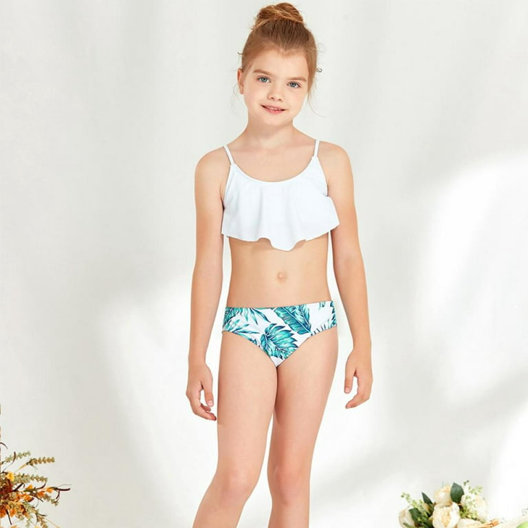 Little Girl Tie Dye Girls Swimsuits With Letter Print Fashionable