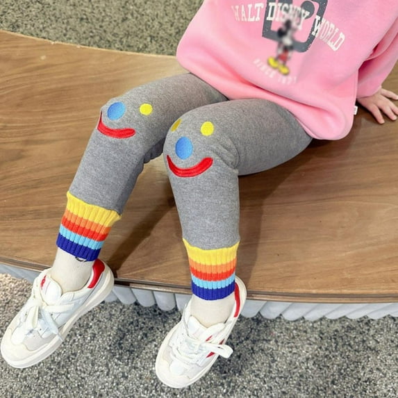 LOVEBAY Girls Winter Leggings Fleece Lined Toddler Tights Pants for Girls Kids Basic Full Length Warm Pants