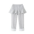 thumbnail image 1 of LOVEBAY Little Girls Footless Leggings Stretchy Pants with Ruffle Tutu Skirt Warm Winter Outfit 3-11 Years, 1 of 4