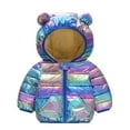 thumbnail image 1 of LOVEBAY Toddler Boys Girls Winter Coats Hooded Puffer Coat Winter Coat Zipper Unisex Winter Snow Coat, Size 18-24 Months, 1 of 5