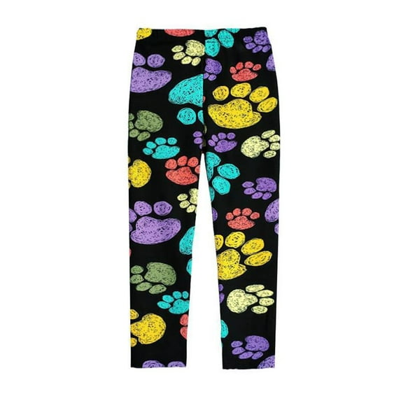 LOVEBAY Toddler Girls Leggings Footless Yoga Athletic Pants Stretchy Girls Basic Leggings Yoga Dancing and Ballet Tights, Size 6-7 Years