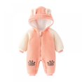 thumbnail image 1 of LOVEBAY Unisex Clothes Coat Snow Suit For Toddler Winter Romper Bear Snowsuit Cotton Fleece Hooded Romper Jumpsuit for Baby Girls Boys Snowsuit Winter Outfits, 1 of 9