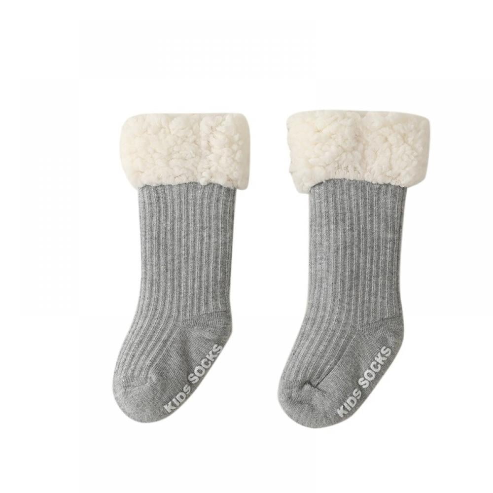 LOVEBAY Unisex Kids Warm Thick Socks Baby Boy Girl Non Slip Socks Winter Thick Soft Kids Warm
