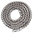 thumbnail image 1 of LOVEBLING 10K White Gold 5mm Palm Open Hollow Wheat Chain Necklace (22"), 1 of 3