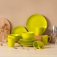 thumbnail image 1 of LOVECASA, Series Sweet, 16-Piece Porcelain Dinnerware Set, Green Dinner Set, Service for 4, 1 of 8