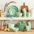 thumbnail image 1 of LOVECASA, Series Sweet, 32-Piece Porcelain Dinnerware Set, Light Green Dinner Set, Service for 8, 1 of 9