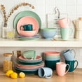 thumbnail image 1 of LOVECASA, Series Sweet, 32-Piece Porcelain Dinnerware Set, Mixed Color Dinner Set, Service for 8, 1 of 8