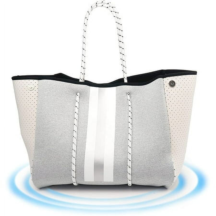 Women Neoprene Multipurpose Beach Bag with Inner Zipper Pocket