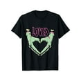 thumbnail image 1 of LOVED Creepy Monster Hands Heart Pastel Goth Valentines Day T-Shirt, 100%Cotton, S-XXXL, Valentines Day T-Shirt for Men, 180g Weight Round-Neck, 1 of 10